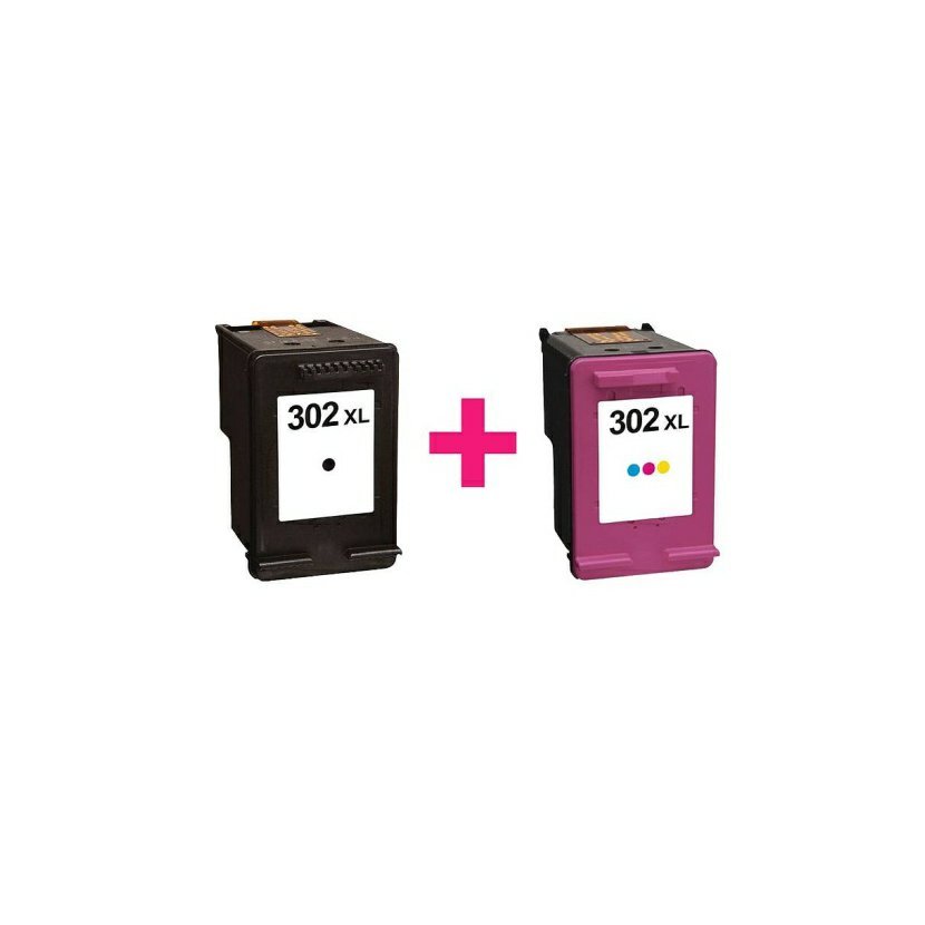 HP 302 XL Multipack kompatibilní, F6U67AE, F6U68AE naplnka.cz